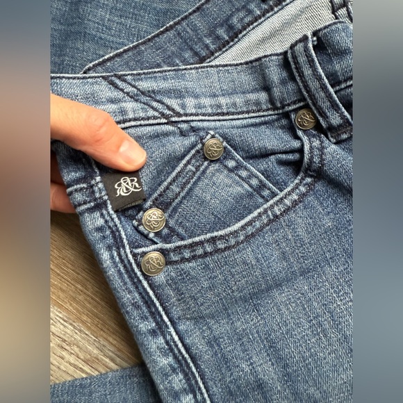 VTG Rock & Republic Denim Jeans Kasandra Fit And Flare Size 6 M 29 30 Blue Wash - Picture 12 of 13